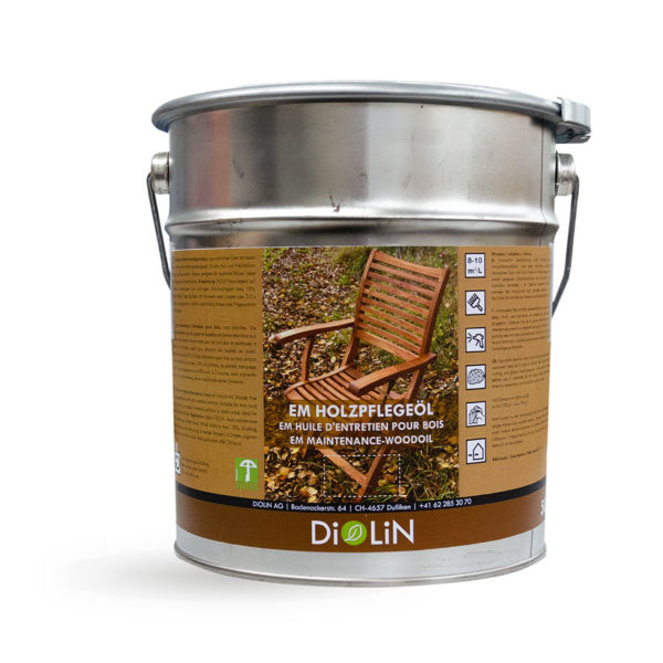Bild von DiOLiN EM Holzpflegeöl, 5 Liter